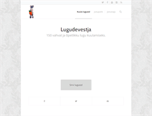 Tablet Screenshot of lugudevestja.inspiratsioon.ee